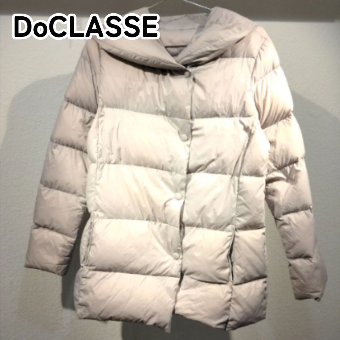 DoCLASSE ドゥクラッセ L パステルピンク ボリュームネックダウン