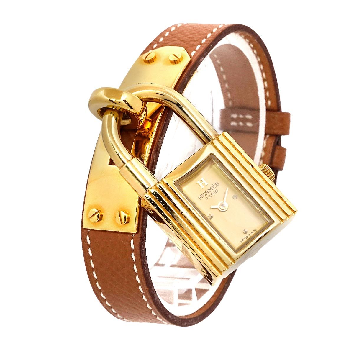 HERMES ケリーウォッチ ヴィンテージ レディース 腕時計 ゴールド 