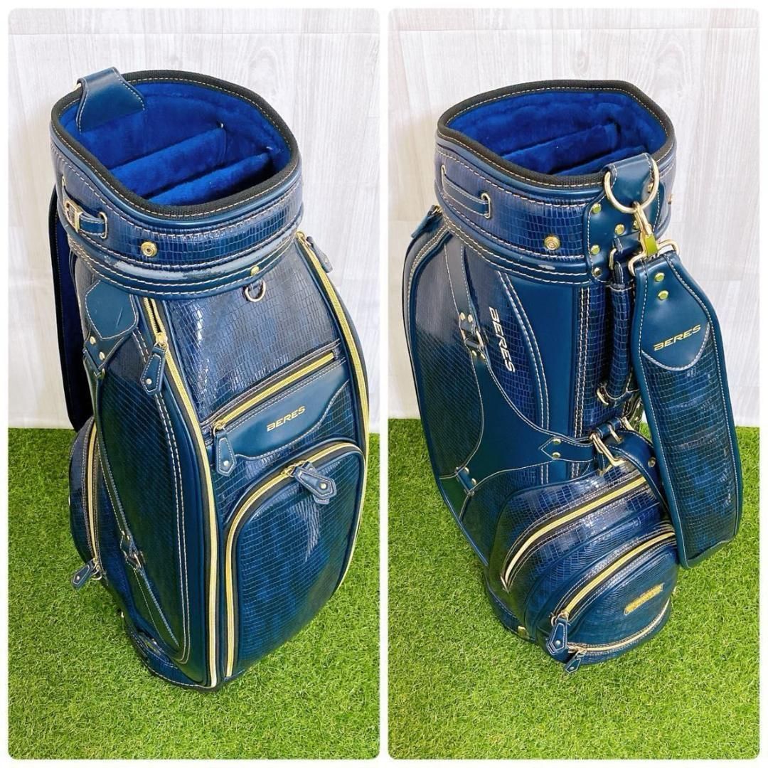 HONMA BERES ホンマ ベレス 高級 キャディバッグ クロコ調 合皮 HONMA BERES ホンマ ベレス 高級 キャディバッグ クロコ調 合皮