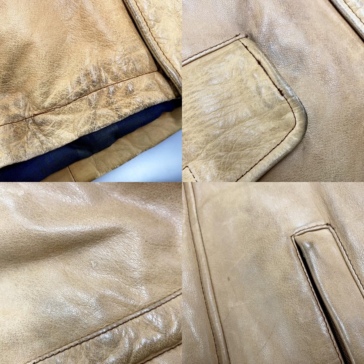 レザーパッチ付き カウレザー