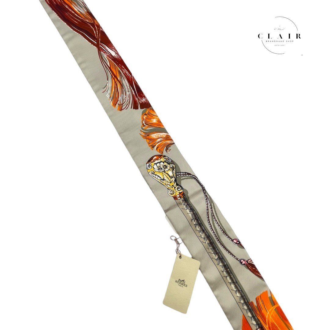 HERMES エルメス スカーフ ツイリー 騎馬行進 Cavalcades シルクツイル