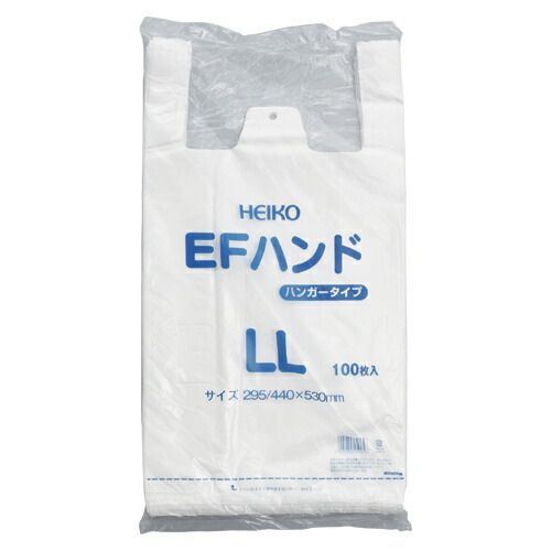 クーポン配布中-スーパー 対象 まとめ レジ袋 シモジマ ＨＥＩＫＯ ＥＦハンド 006645915 4901755259056 ●寸法 縦５３０×横２９５×マチ１４５ｍｍ●厚 ０．０１７ｍｍ 1個 ×20セット