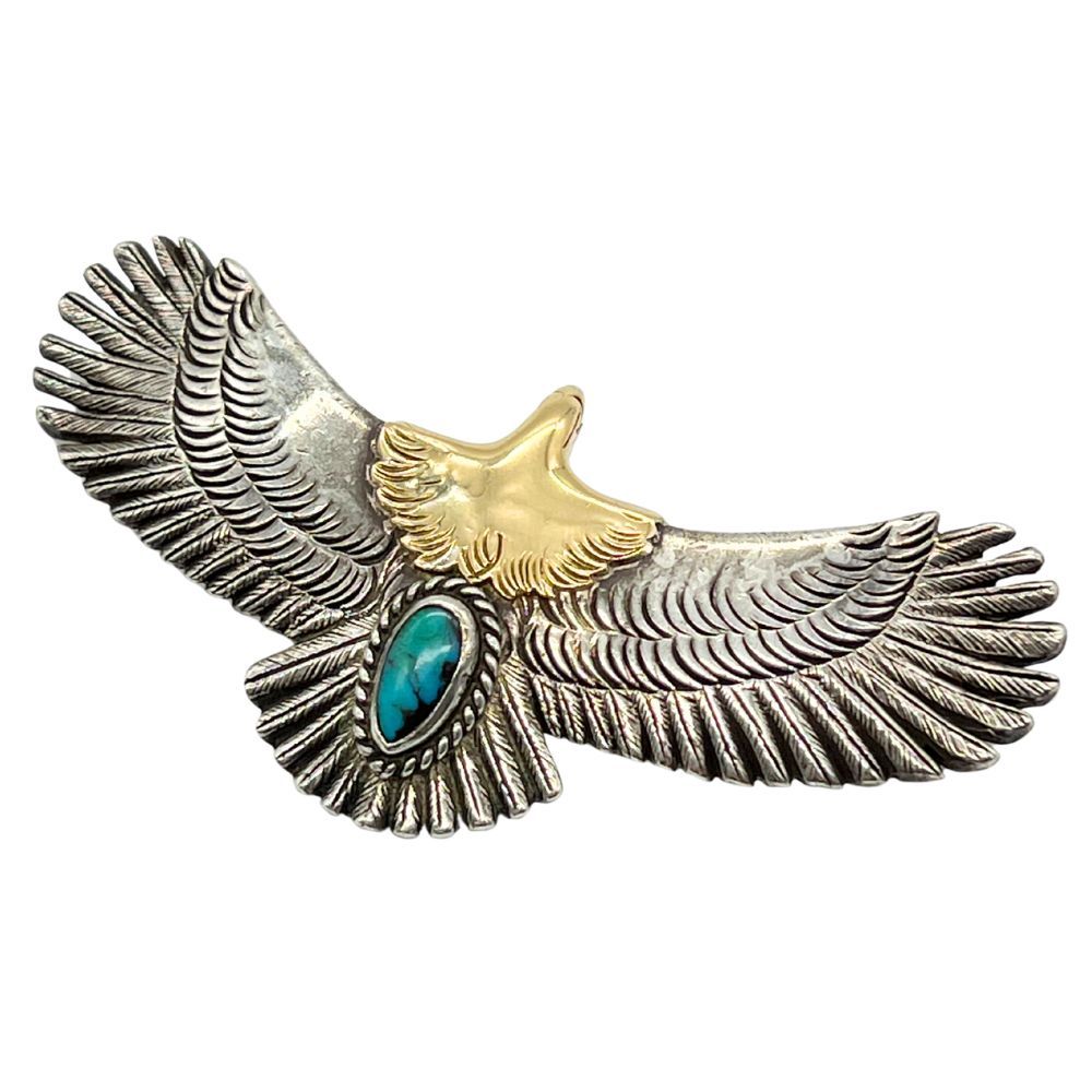 ファーストアローズ P-401 イーグル 頭金 ターコイズ1.5ct ペンダントトップ 正規品 | 52384