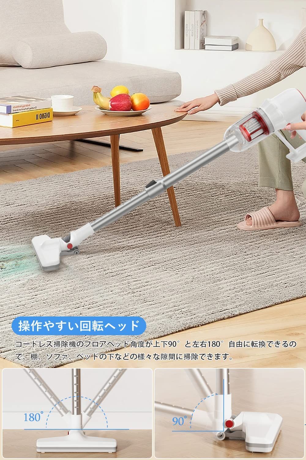 静音 小型 充電式クリーナー 車載用/家庭用 軽量 45分間連続稼働 ライト付き 2WAY 延長パイプ 強弱切替 残量表示 操作簡単 スティッククリーナー スティック掃除機 【23000pa強力吸引HEPAフィルター】 コードレスクリーナー コードレス V6 メルカリShops 掃除機 コードレス スティッククリーナー23000pa 45分間連続稼働2WAY