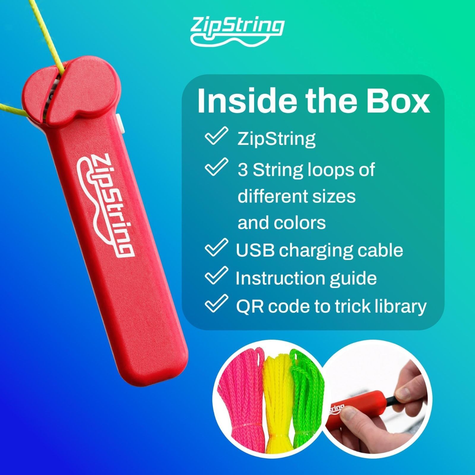 ZipString ロープランチャー 正規品 レッド ボックスパッケージ