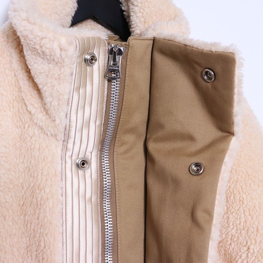 ACNE STUDIOS ボアジャケット サイズ46 ベージュ FN-MN-OUTW000143 