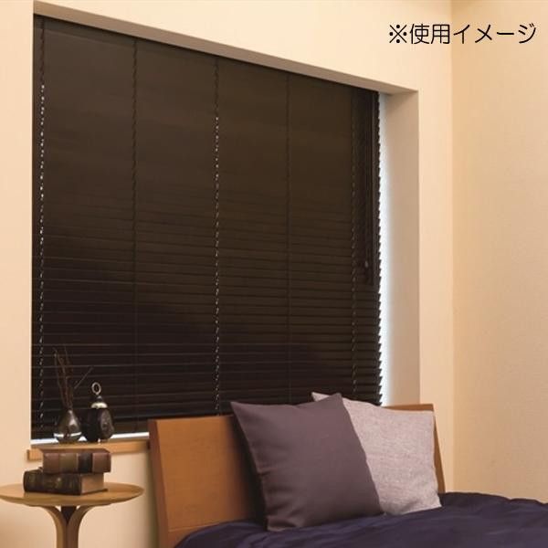 【新品・5営業日で発送】ファーステージ ウッドブラインド 幅88cm×高さ138cm 右操作 バランス付き チルトポール50cm ホワイト・TW-4511 (1428750)