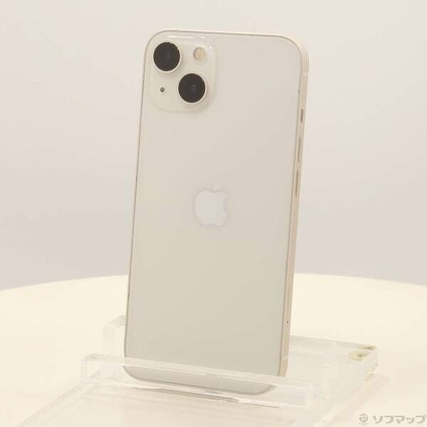 〔中古品〕iPhone13 256GB スターライト MLNJ3J／A SIMフリー【258】