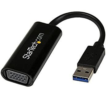 【中古】(非常に良い)StarTech.com USB 3.0 - VGA ディスプレイアダプタ スリムタイプ USBグラフィックアダプタ 1920x1200 USB32VGAES