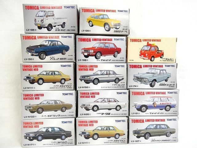 トミカ トミーテック リミテッドヴィンテージ ネオ 14個セット売り スカイライン S800 クレスタ セドリック ベレット □７J