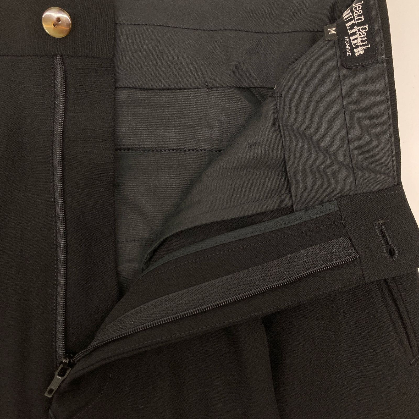 ジャンポールゴルチエオム ブラック 1タック スラックス M