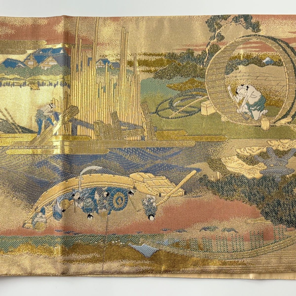 全通］袋帯 中古美品 富嶽三十六景 O-303