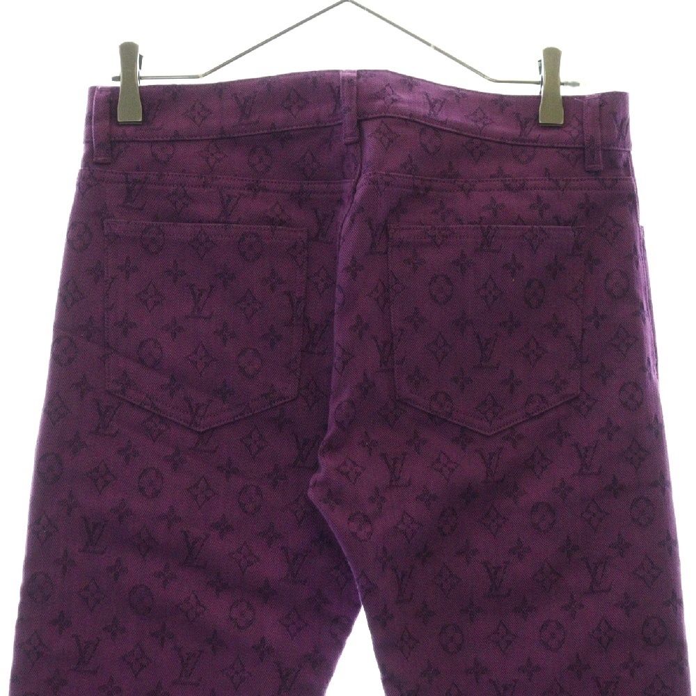 LOUIS VUITTON (ルイヴィトン) 19AW モノグラム総柄 デニムパンツ