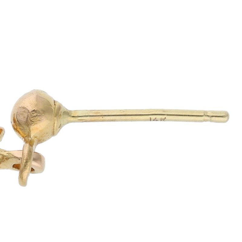 クロムハーツ タイニーECHプラスドロップ 1ダイヤ/ゴールドピアス 中古 