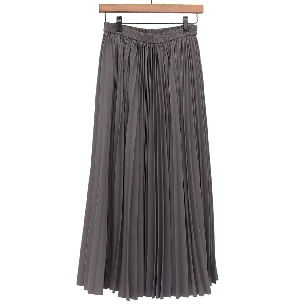 直営店2025新作。 theory luxe セオリーリュクス Refined Pleats Pilil Skirt スカート レディース グレー 36 24年製 36
