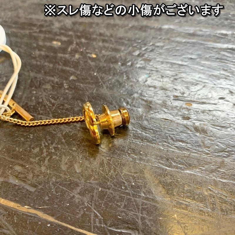 クリスチャンディオール ピンブローチ ゴールド ロゴ タイタック