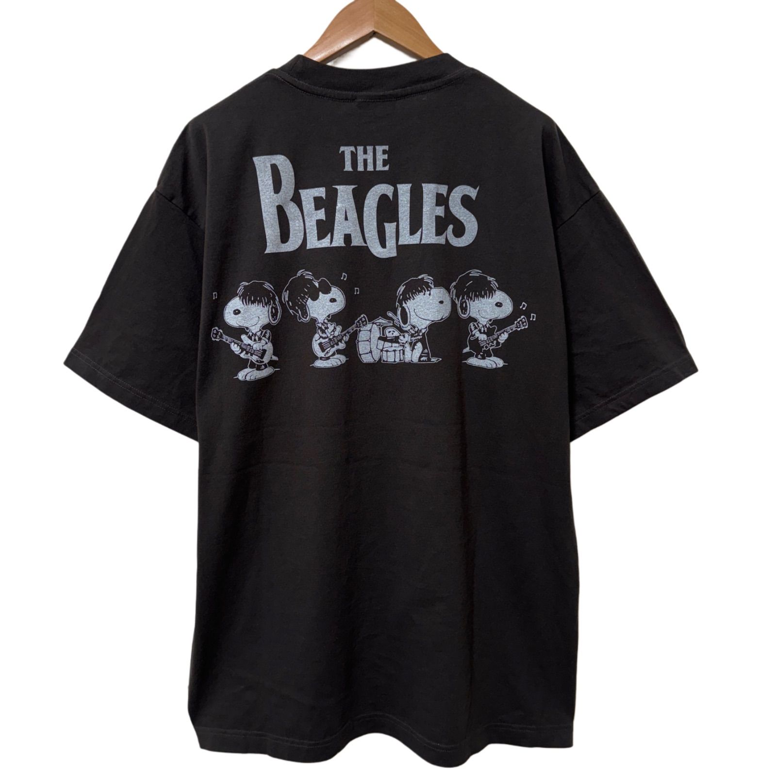 スヌーピー ビートルズ Tシャツ XLサイズ ブラック ヘインズ