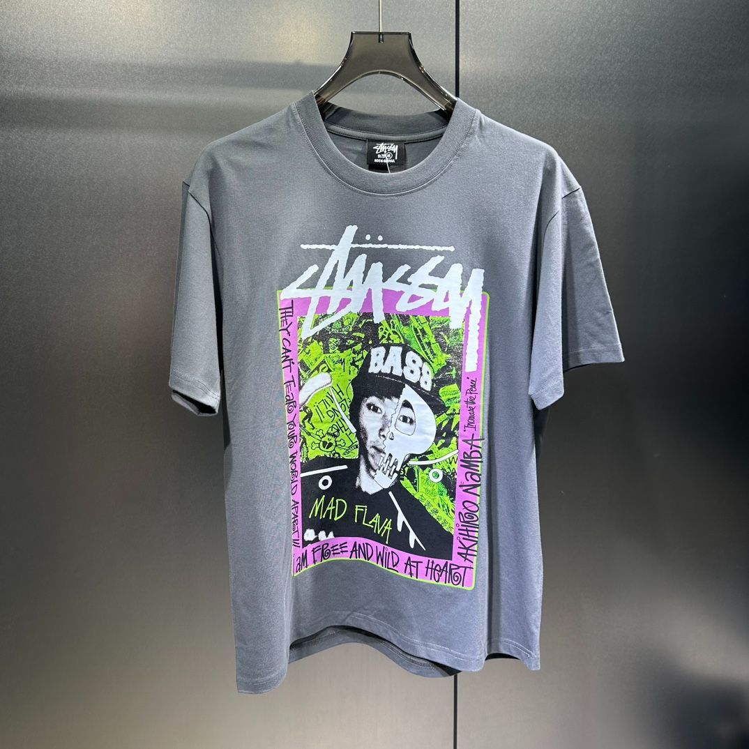 ステューシー Stussy x ヒップホップアーティストデザインロゴプリント ダブルガーゼショートスリーブTシャツ - メルカリ