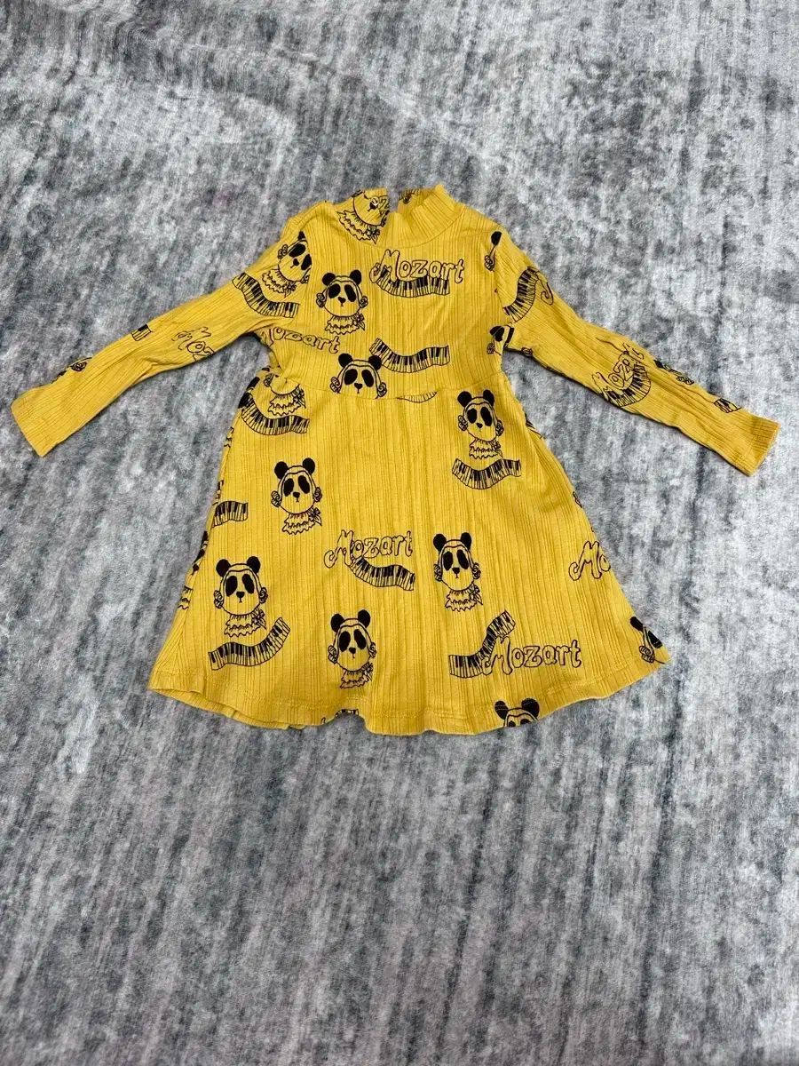  Mini Rodini(ミニロディーニ) 女児 パンダ ワンピース 80 ー 86 ワンピース