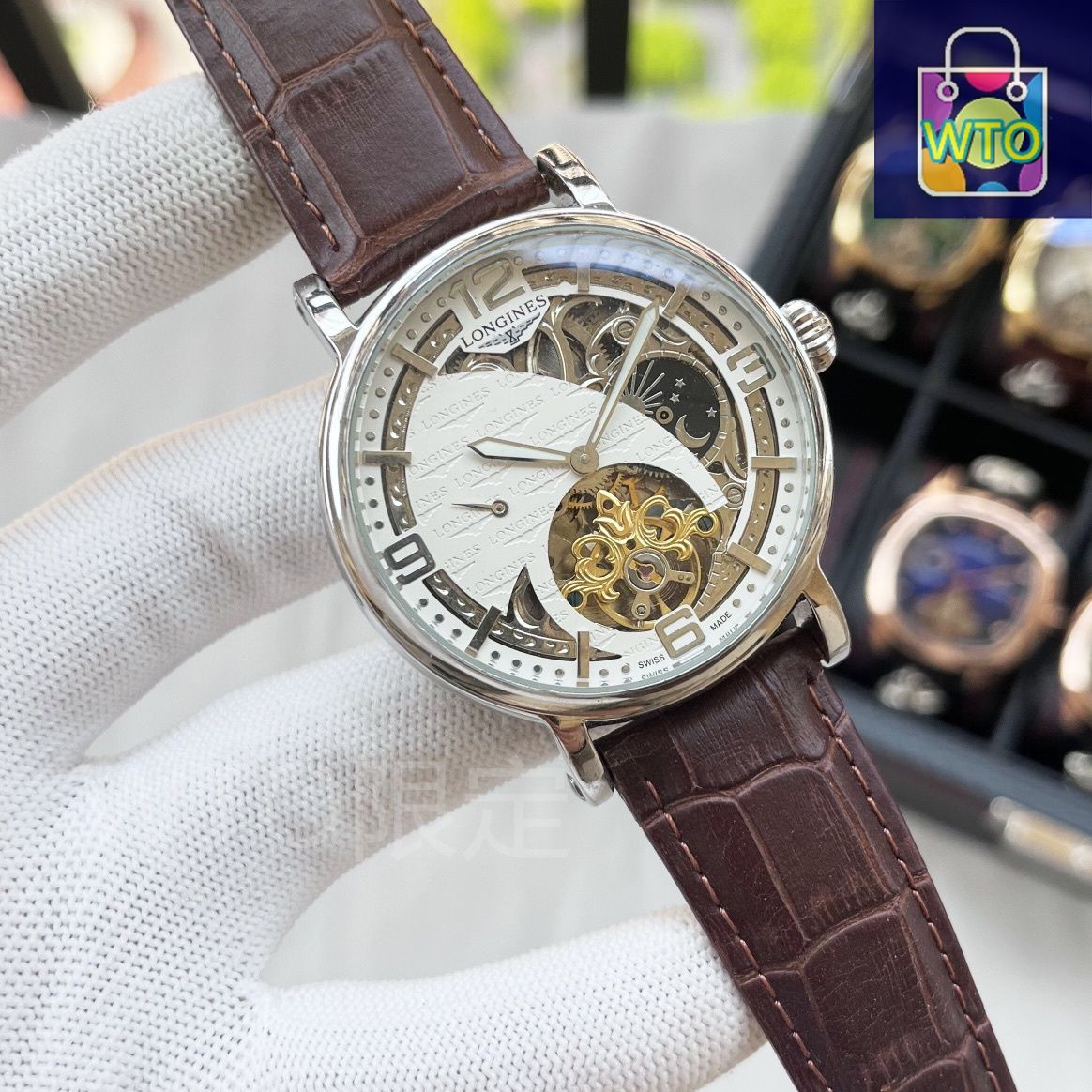 今日特価】LONGINES ロンジン 高級男性用時計 本革ストラップ