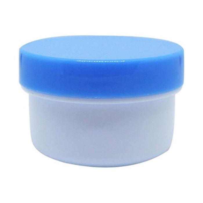 2営業日で発送 エムアイケミカル 軟膏容器 プラ壷N-6号 130mL 50個 青 滅菌済 690610 2 1ケース 50個入