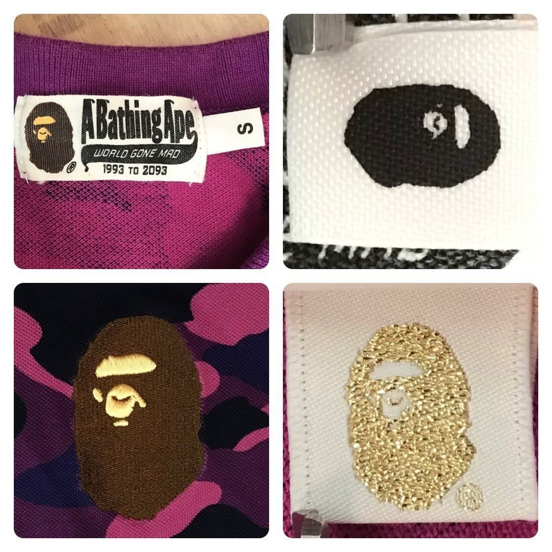 Purple camo APE HEAD LOGO ポロシャツ Sサイズ a bathing ape BAPE エイプ ベイプ アベイシングエイプ 迷彩  polo shirt - メルカリ