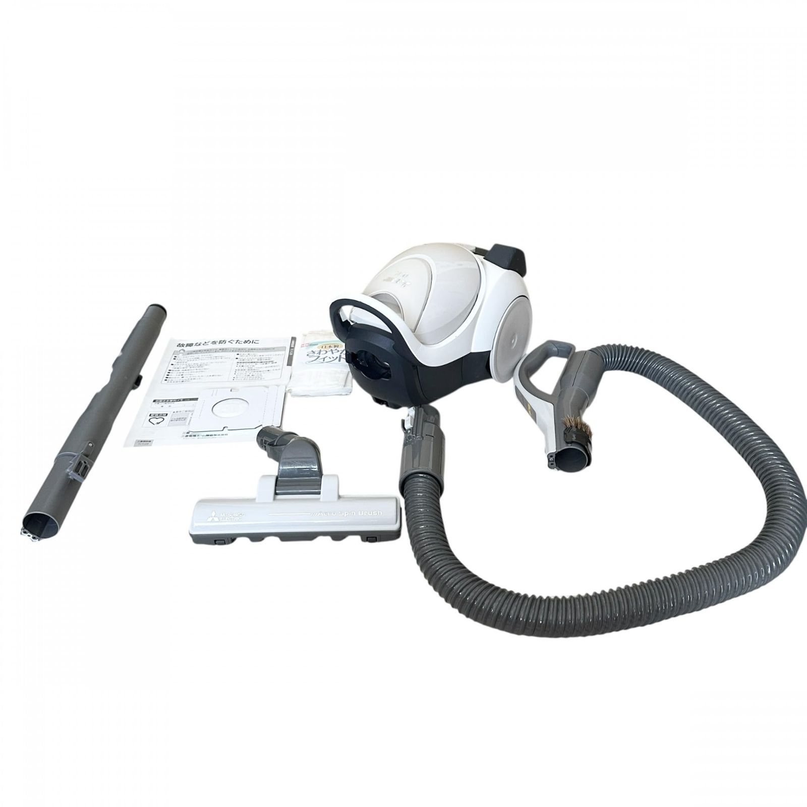 三菱電機 Be-K ビケイ 紙パック掃除機 小型 軽量 タービンブラシ TC-FJ2B-C アイボリー ○610