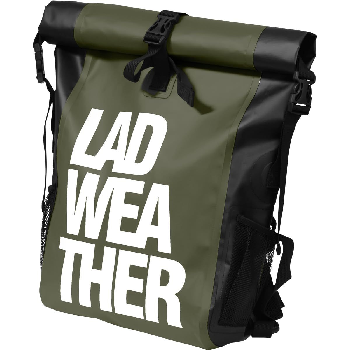 Color:カーキ/ホワイト [ラドウェザー]防水バッグ 完全防水 リュック 防水 25L メンズ スポーツバッグ