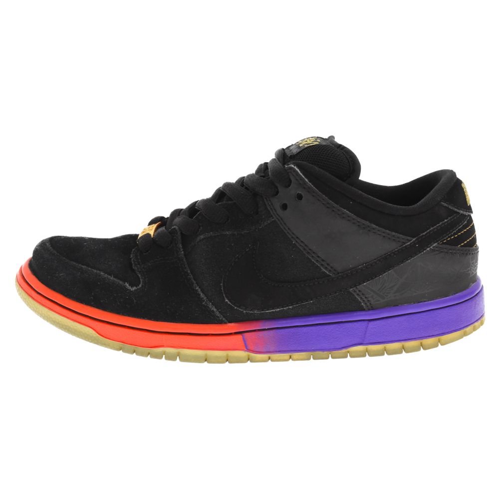 NIKE SB (ナイキエスビー) DUNK LOW PREMIUM QS BHM 2014 ダンクロー プレミアム ブラック ヒストリーマンス  ローカットスニーカー マルチ US9/27cm 504750-001