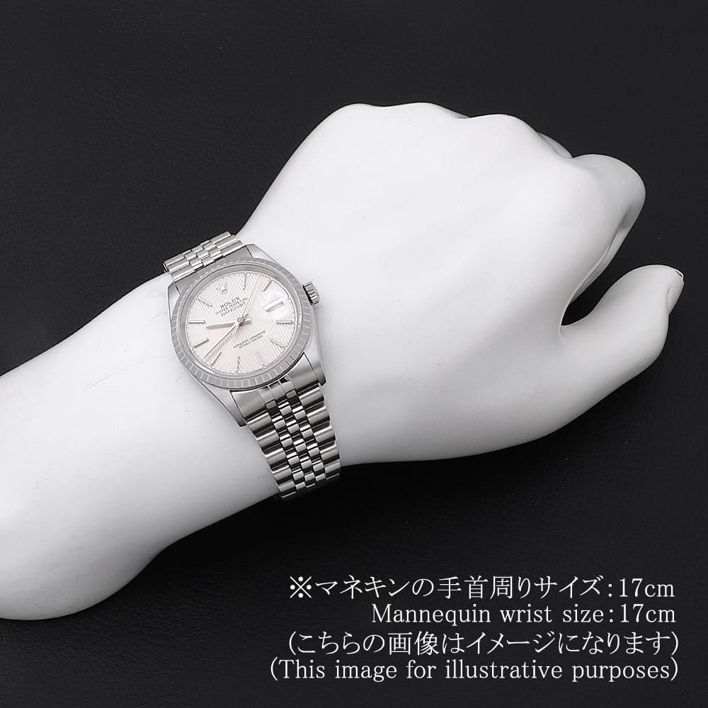 ロレックス デイトジャスト 16220 シルバー タペストリー 5列  