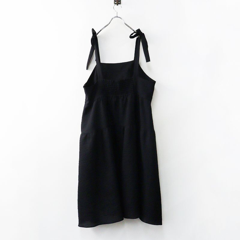 大きいサイズ 2025SS ローズティアラ Rose Tiara ビスチェ風ワンピース 46|ブラック トップス ノースリーブ ジャンスカ 2400014639513