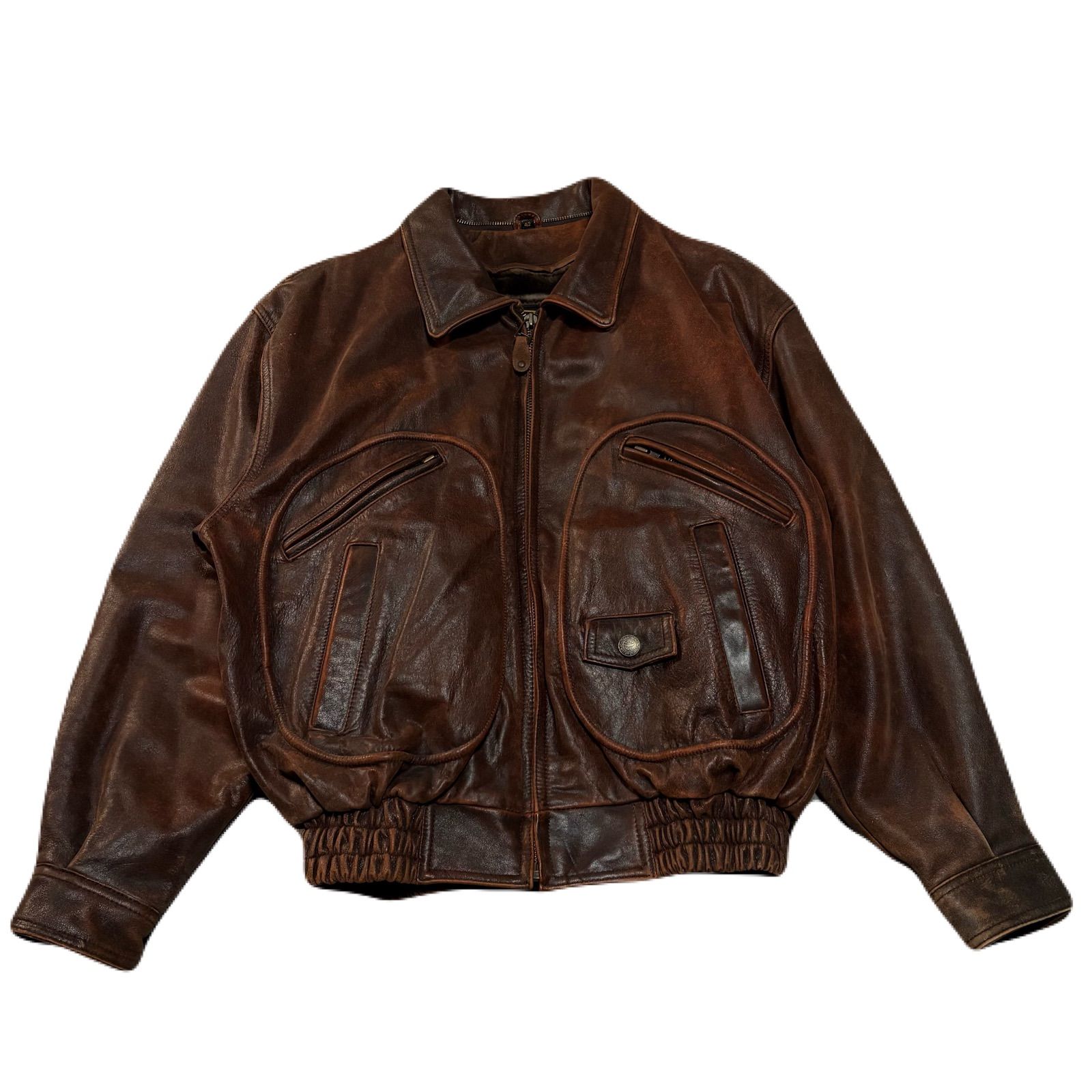 Vintage ヴィンテージ LeatherJacket レザージャケット SingleRiders 