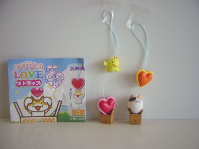 ♯Isi31DTつみネコLOVEストラップ人気2種