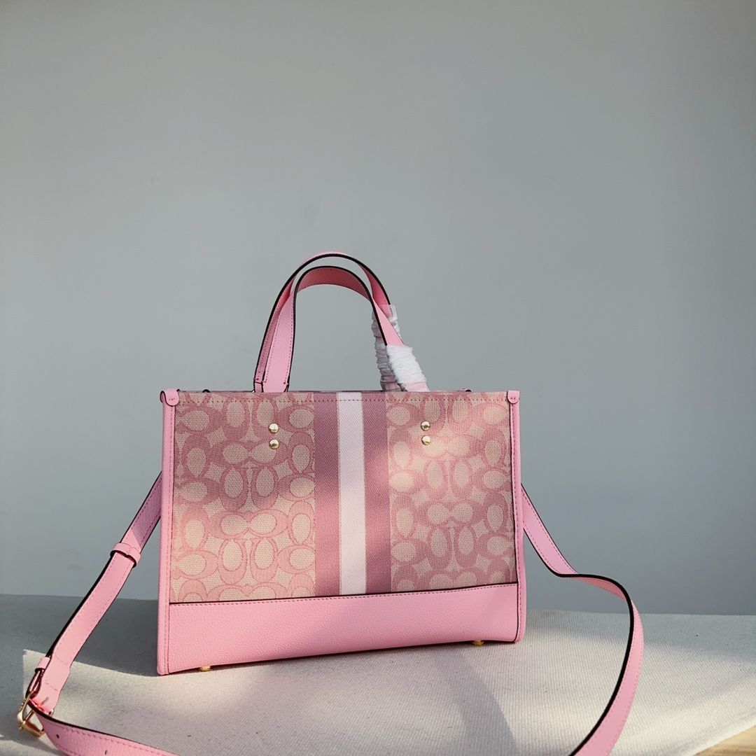 美品 COACH デンプシー トートバッグ ショルダーバック ゴールド  