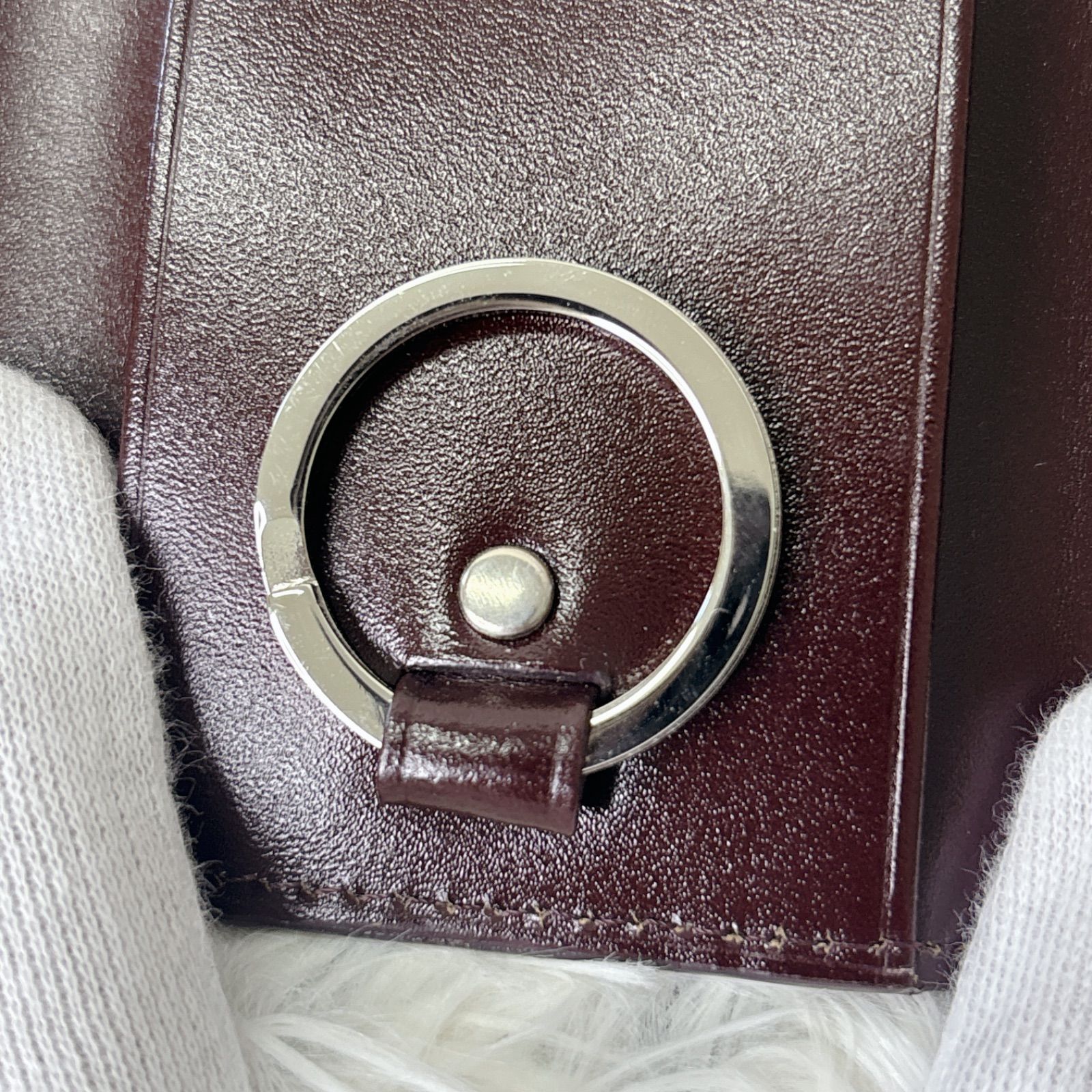 新品保管品　Vivienne Westwood バーガンディ レザーキーケース Vivienne Westwood - 新品保管品 Vivienne Westwood