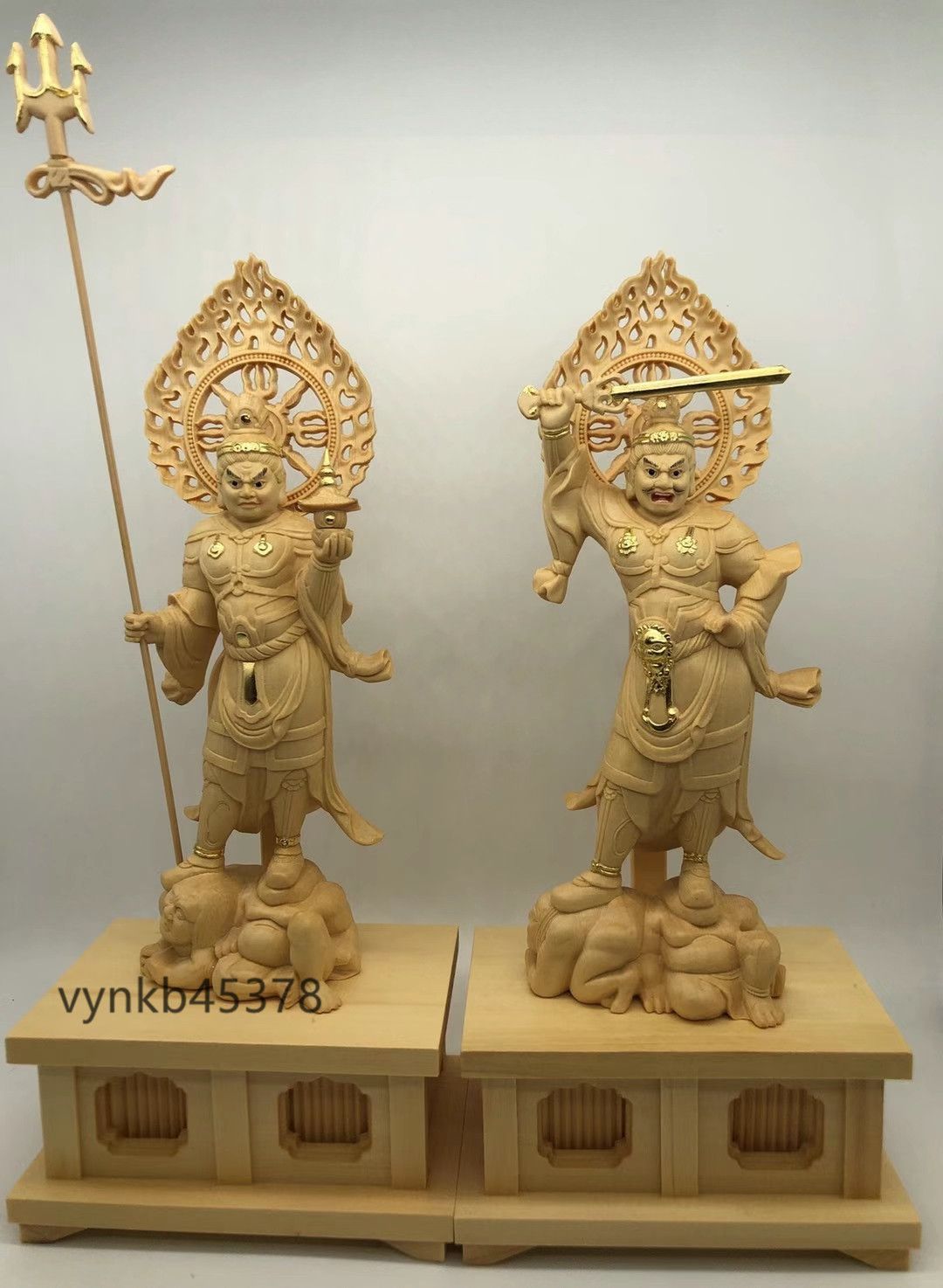四天王立像一式 高28.5cm