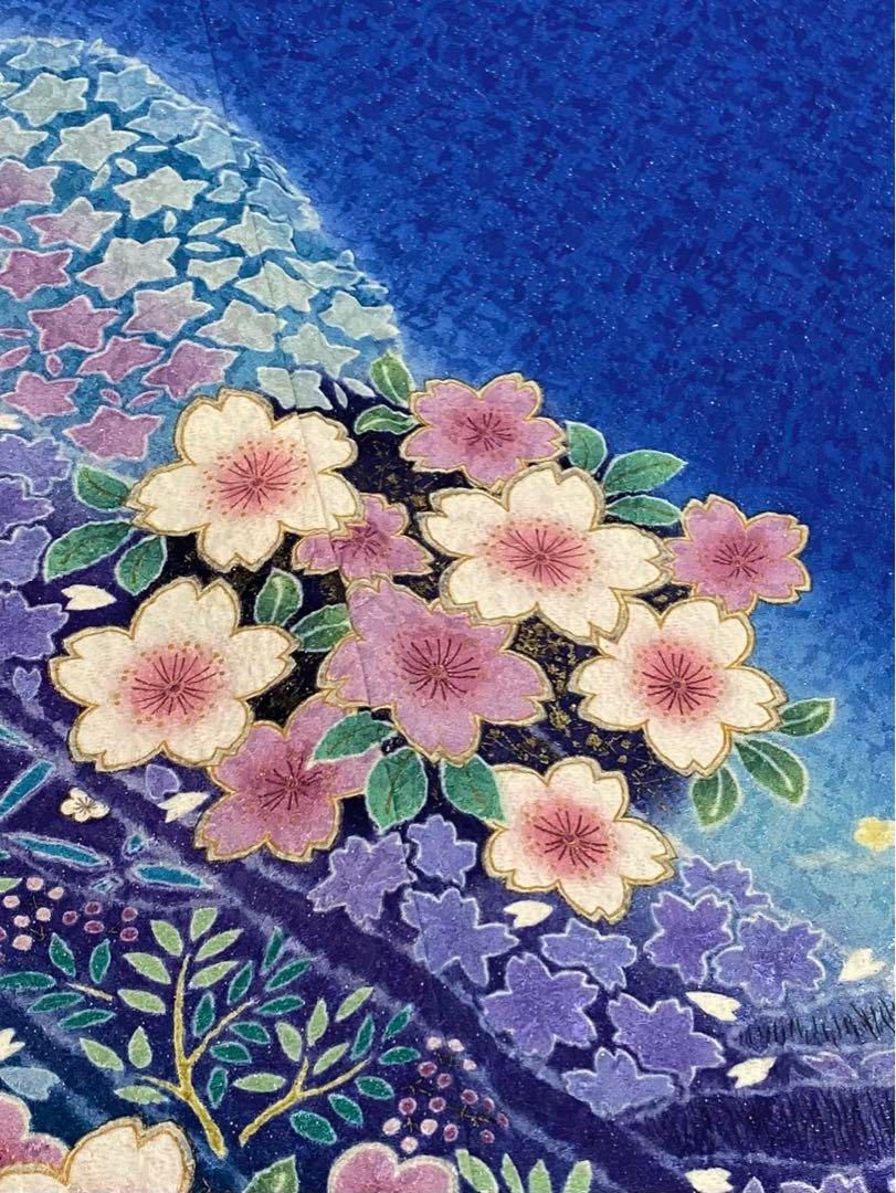 振袖 滝泰 豪華 銀通し 金彩 紋意匠 桜 身丈168cm MO2531 - メルカリ