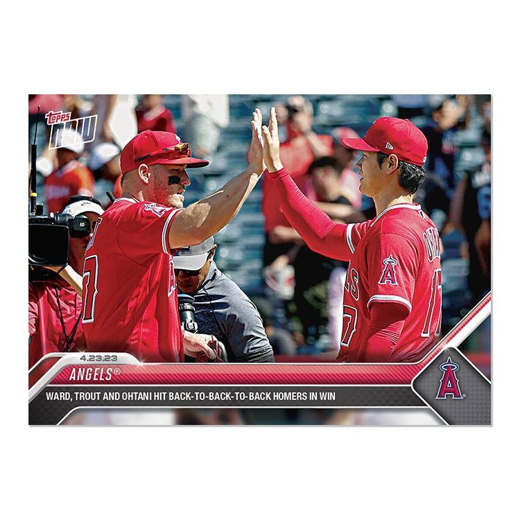 Topps now  大谷翔平　カード　3点セット 3枚セット①】大谷翔平 Topps Nowカード3枚 #456#527#537 - メルカリ