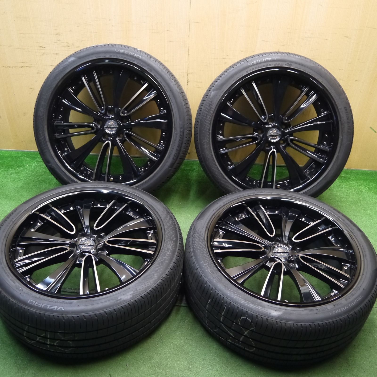 バリ溝！23年！キレイ！9.5分Kranze Vorteil 245/40R20 ダンロップ VEURO VE304 クレンツェ ヴォルテイル 20インチ PCD114.3/5H5070205Hノ