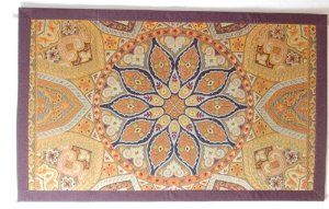 イケヒコ 純国産 袋七重織い草マット 万華鏡 約 裏 不織布