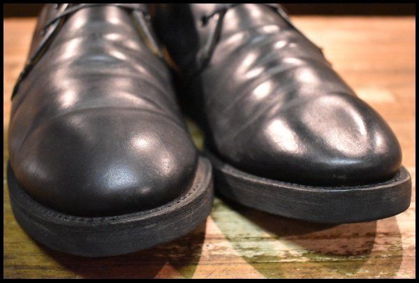 幸運 10.5D 14年 レッドウィング 9196 ポストマン チャッカ 黒 ブラック シャパラル 短靴 レースアップ ブーツ redwing HOPESMORE FJ230 赤字覚悟の大特価。