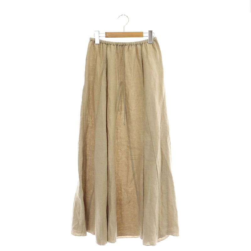 LUCA/LADY LUCK LUCA リネン マキシスカート LUCA ルカ スカート 黄色  