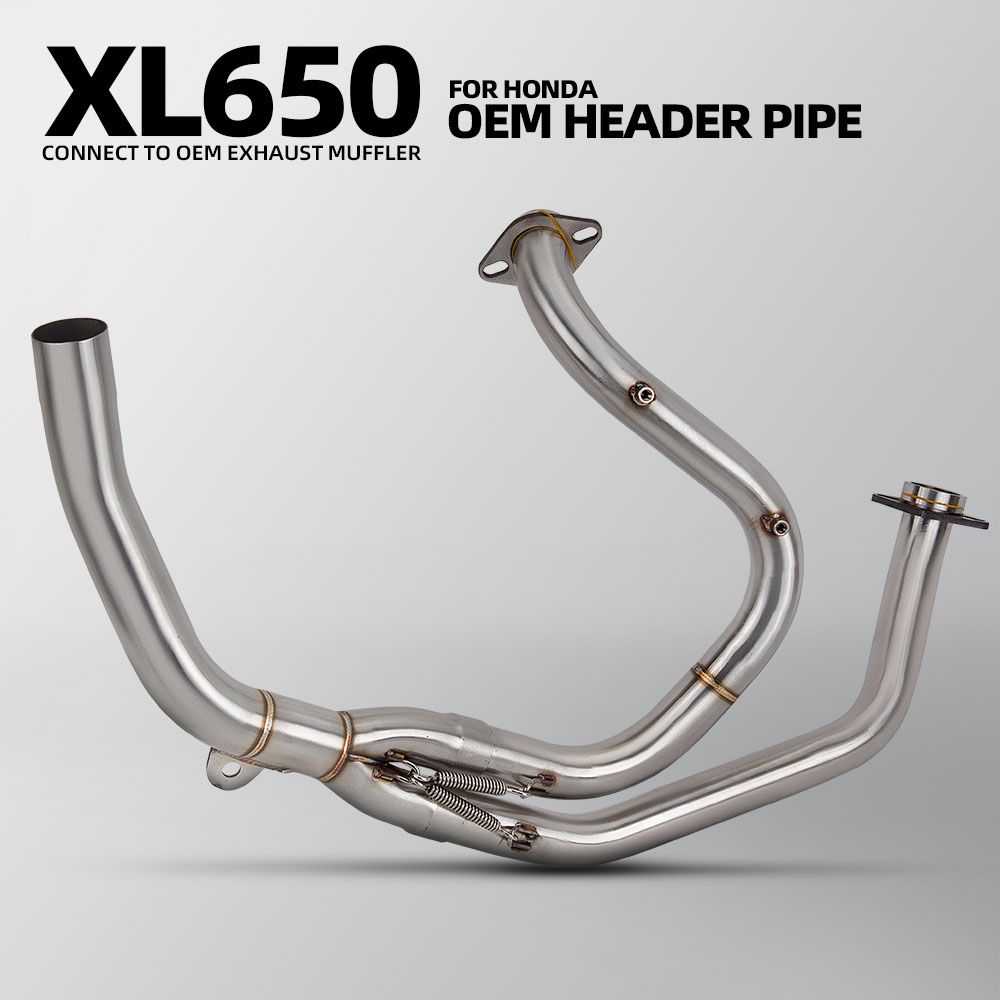 ホンダ トランスアルプ 650 XL650V XL650 バイク エキゾーストマニフォールドインターフェース接続 OEMマフラー