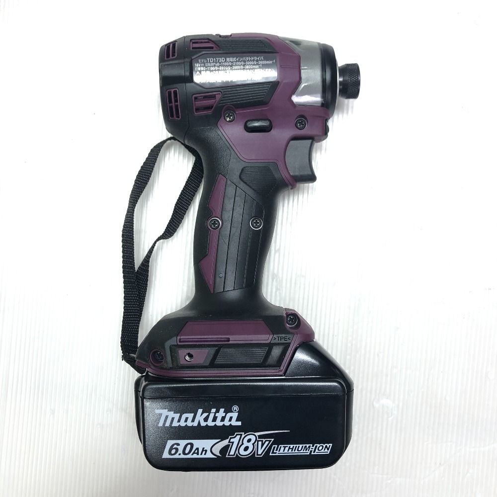 ◇◇MAKITA マキタ インパクトドライバ 付属品完備 18v TD173DGXAP パープル - メルカリ