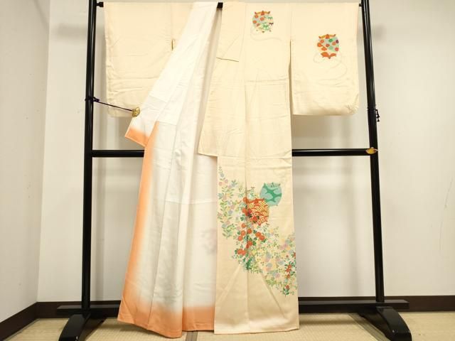 正絹 上質な紬お着物 色無地 袷 作家者 落款 裄68 楽天市場】