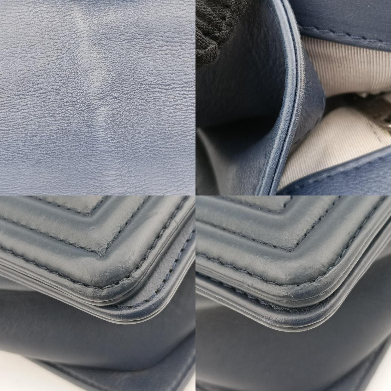 シャネルChanelボーイシャネルネイビーレザーA9210618896283 DECORATOM_COM_BR