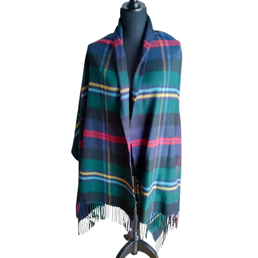 【極美品】Johnstons マフラー ストール 大判 チェック Johnstons of Elgin ジョンストンズ JOHNSTONS マフラー