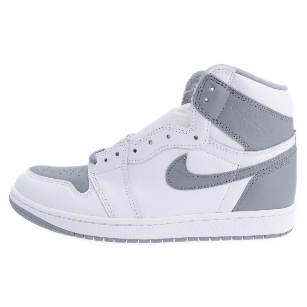 NIKE (ナイキ) AIR JORDAN 1 RETRO HIGH OG 555088-037 エアジョーダン1 ステルス ハイカットスニーカー US9.5/27.5cm ホワイト/グレー