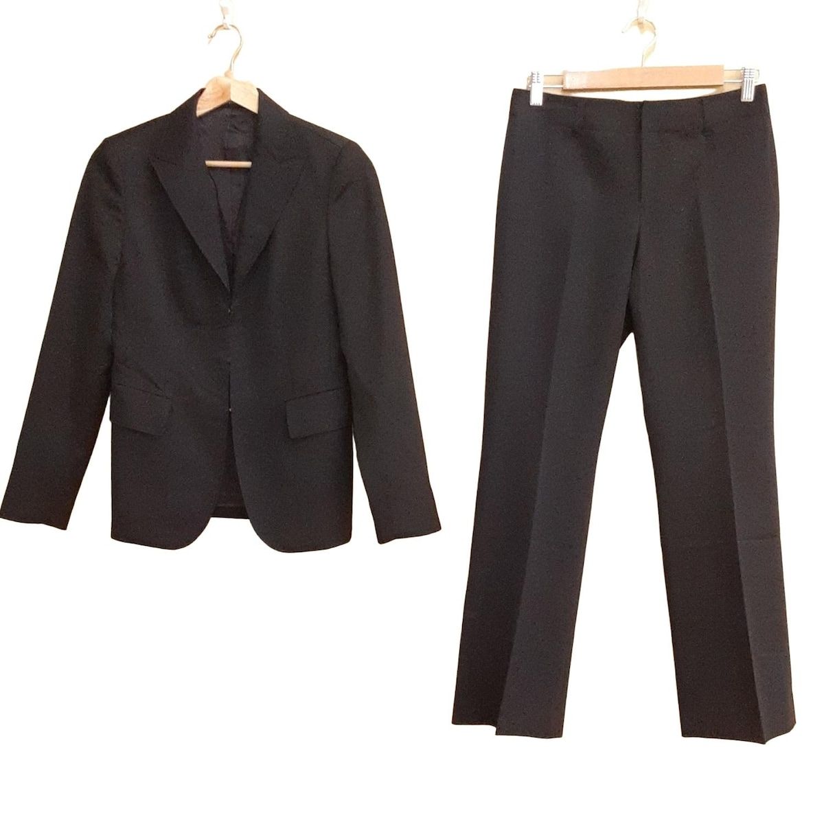 【値下 美品】COMME CA DU MODE コムサデモード パンツスーツ9黒 COMME CA DU MODE(コムサデモード) レディースパンツスーツ