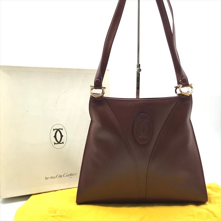 Cartier カルティエ マストライン トートバッグ 舟形 カード付き